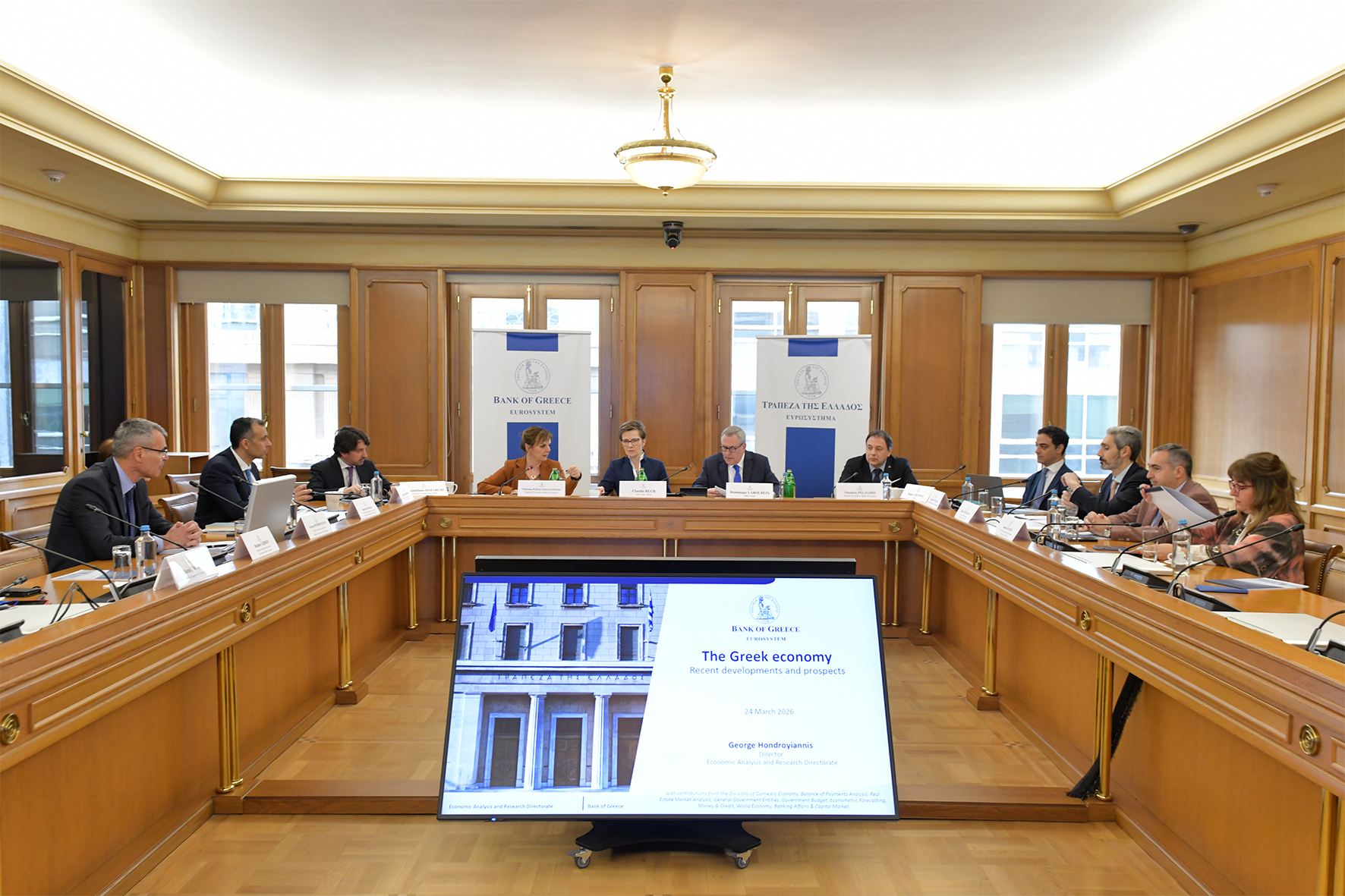 Joint visit to the Bank of Greece by the Chair of the Supervisory Board of the Single Supervisory Mechanism (SSM) at the ECB and the Chair of the Single Resolution Board (SRB)